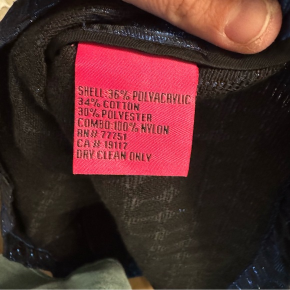 Betsey Johnson Metallic Blue Fit & Flare Dress (Size 4) - Picture 9 of 10